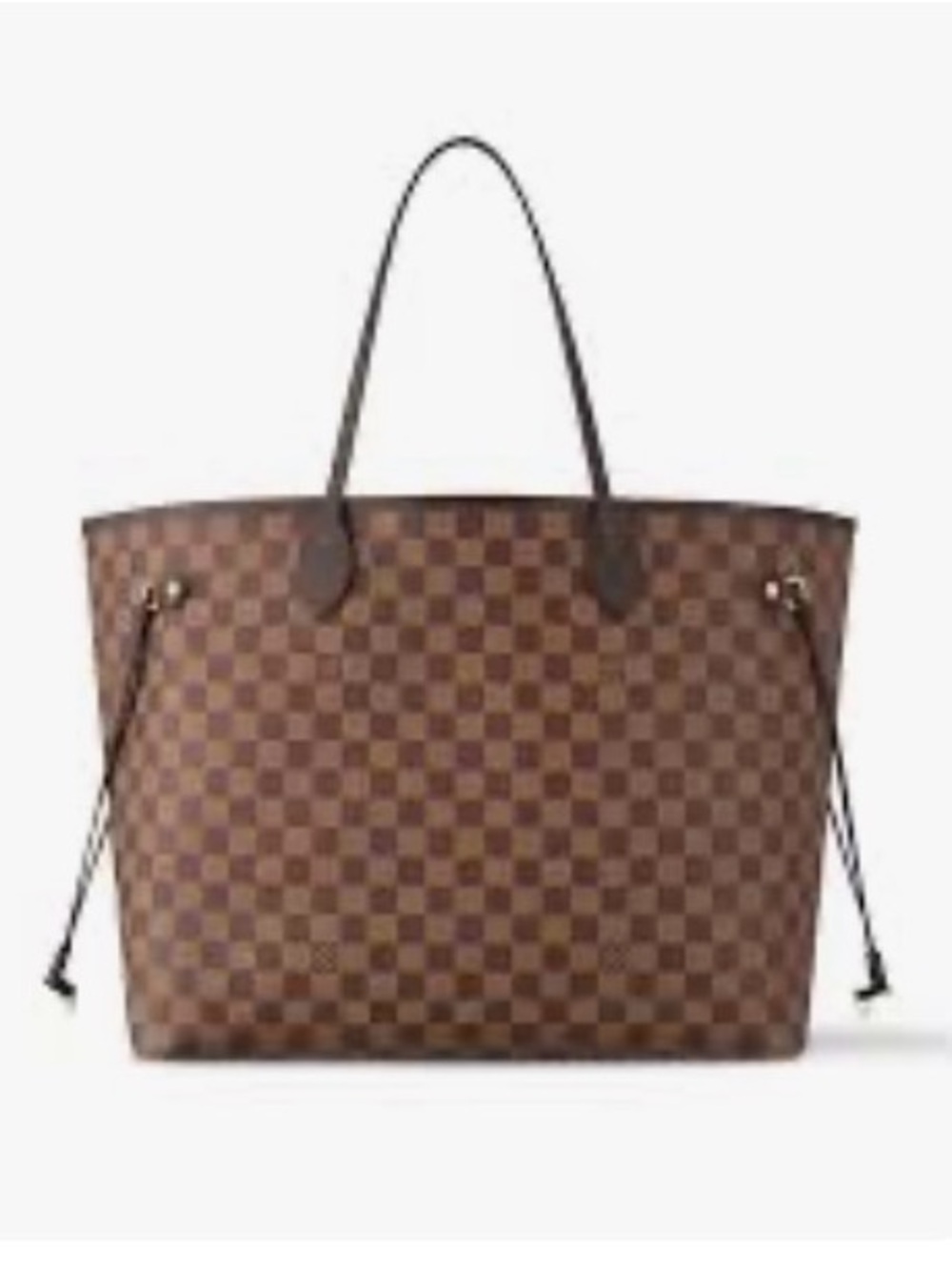 🎁Louis Vuitton Neverfull GM tote bag in brand's iconic dark brown Damier Ebene🎁
